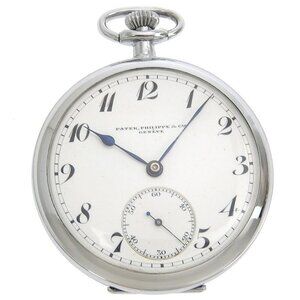 PATEK PHILIPPE 18jewels Pocket watch 1920 191034 Stainless Steel Hand Wind